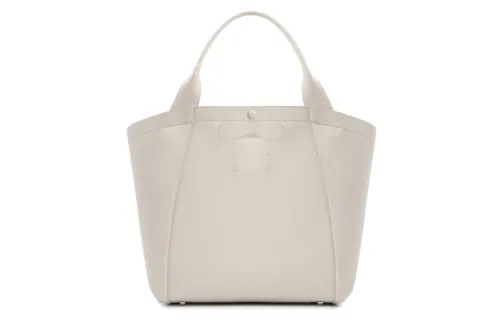 Maison Margiela Leather Tote Bag, Shopping Bag, Handbag Regular Women's Beige