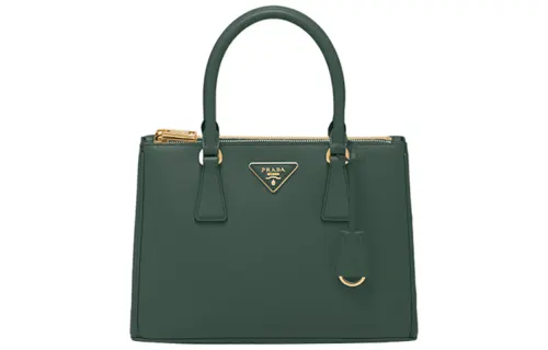 PRADA Leather Shoulder Bag, Crossbody Bag, Handbag Medium Women's Emerald