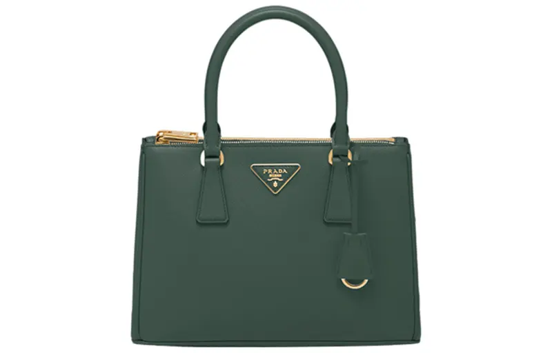 PRADA Leather Shoulder Bag, Crossbody Bag, Handbag Medium Women's Emerald