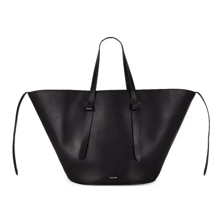 THE ROW Leather Handbag Regular Women's Black