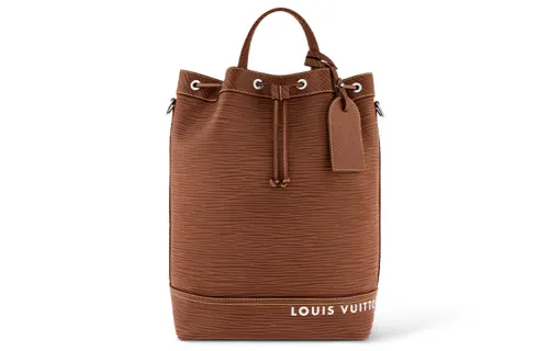 LOUIS VUITTON Cow Leather Portable Crossbody Bag, Shoulder Bag Regular Men's Brown