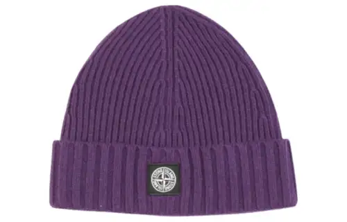 STONE ISLAND Logo-patch Beanie Hat