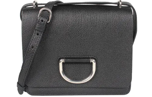Burberry Cow Leather Shoulder Bag Women's Black