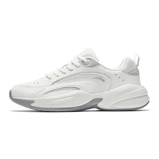 ANTA Casual Shoes Men Low-Top Papyrus White/Microchip Gray