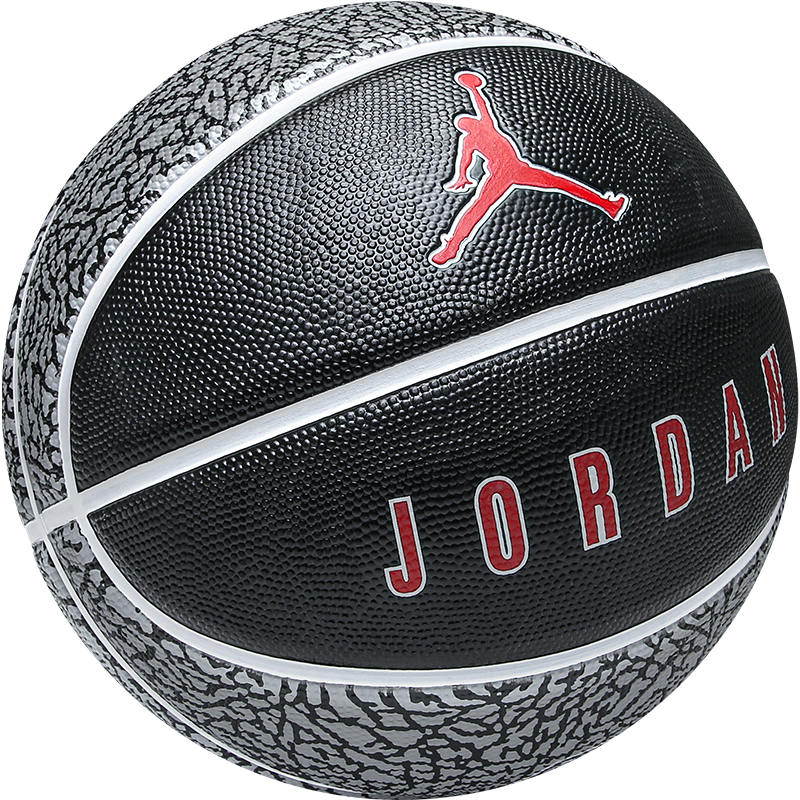 Jordan Rubber Basketball Black Gray, Crackle Size 7 Training Unisex China Mainland Version