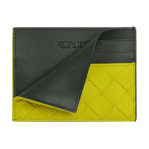 Bottega Veneta Calfskin Card Holder Men's Green