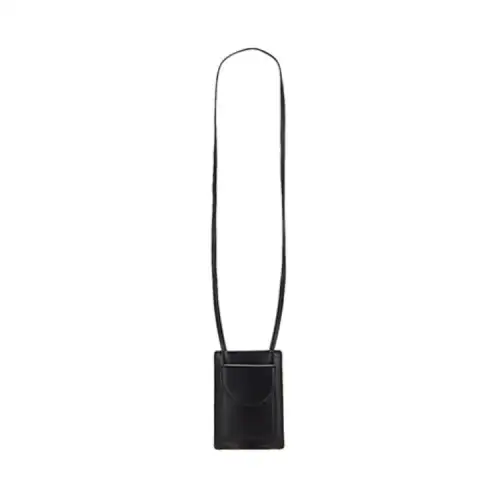 THE ROW Leather Card Holder Women's Black