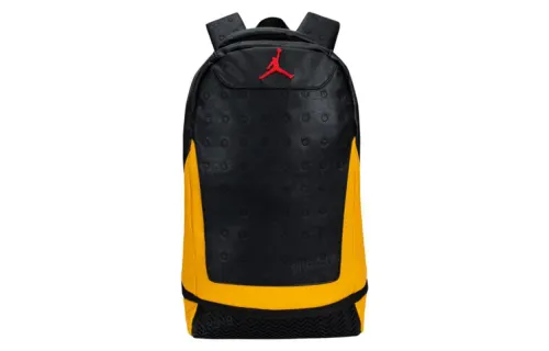 Jordan Students Polyester Sports Bag Laptop Bag Backpack Regular Unisex Black/Yellow