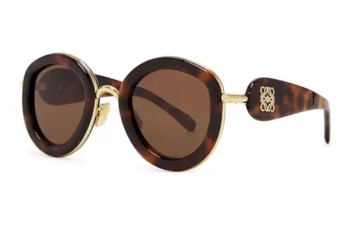 LOEWE Acetate Round Sunglasses Men's Tortoiseshell