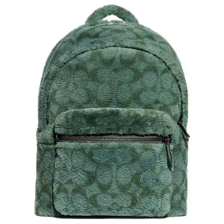 COACH Charter Shearling With Fabric Backpack Large Men's Green