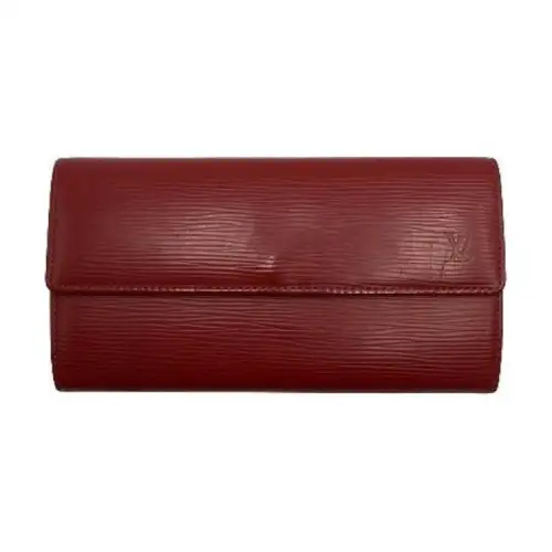 LOUIS VUITTON Sarah Epi Embossed Leather Wallet Women's Fuchsia