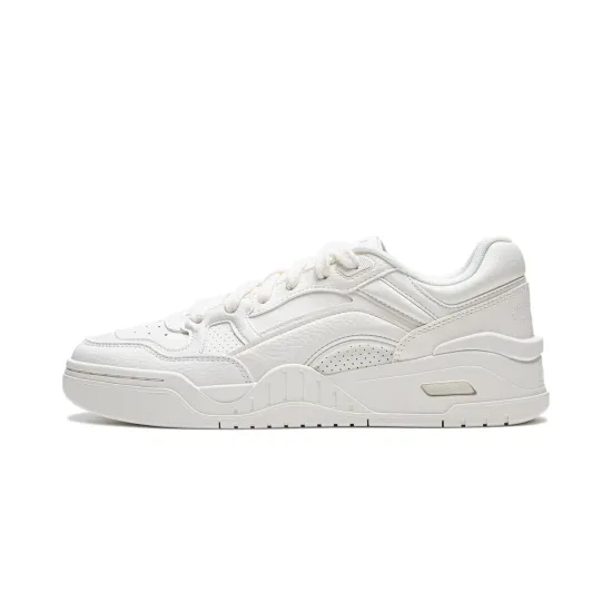 LINING Moon White 2.0 Skateboard Shoes Men Low-Top Mist White