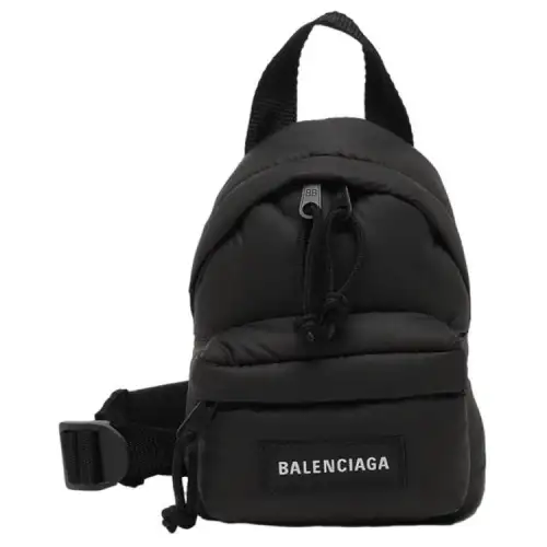 Balenciaga Nylon Backpack Mini Men's Black