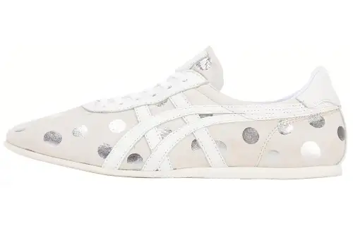 Onitsuka Tiger Tai Chi Abrasion Resistant Low top Running Shoes Women's Beige Silver