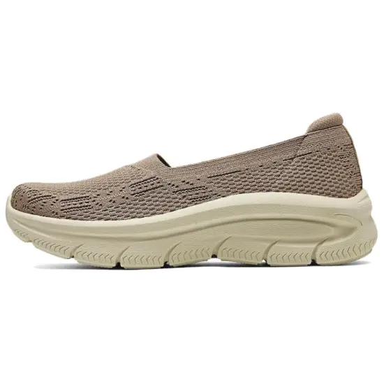 Skechers Cushioned Slip Resistant Breathable Low Top Casual Shoes Women's Brown