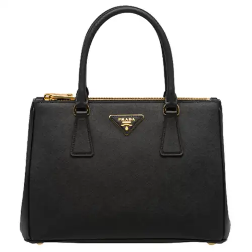 PRADA Leather Handbag Medium Women's Black