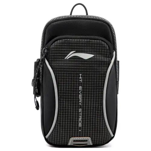 Li Ning Li Ning Running Collection Polyester Arm Bag Cell Phone Pouch Regular Unisex Black