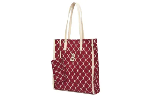 MLB Polyester Tote Bag, Shopping Bag, Combo Bag, Shoulder Bag, Handbag Regular Women's Red White Multicolor