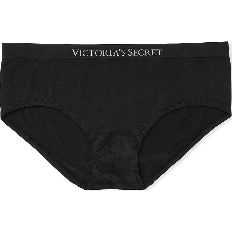 Женские трусы Victoria's Secret Seamless Hiphugger Panty (черные)