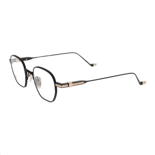 Chrome Hearts Irregular Shape Eyeglass Frames Men's Black
