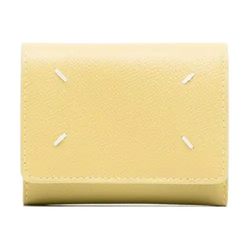 Maison Margiela Calfskin Wallet Women's Light Yellow