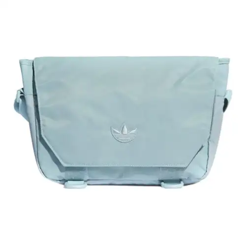 Adidas Originals Trefoil Polyamide Messenger Bag, Shoulder Bag, Crossbody Bag Regular Unisex Light Mint Green