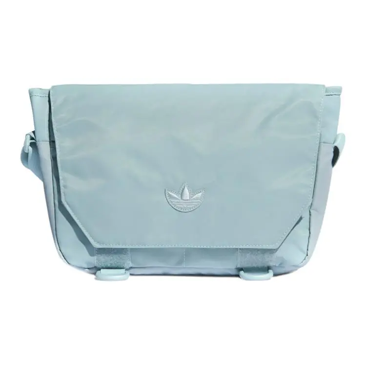 Adidas Originals Trefoil Polyamide Messenger Bag, Shoulder Bag, Crossbody Bag Regular Unisex Light Mint Green
