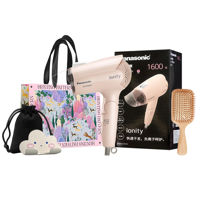 Panasonic Panasonic EH-WNE2H hair dryer 1600W negative ion hair care constant temperature quick-drying high-speed hair cold air hot and cold air negative ions high wind folding portable