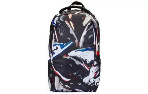 Jordan Polyester Basketball Bag Backpack Regular Unisex AJ4 Black Red/AJ3 Black Cement
