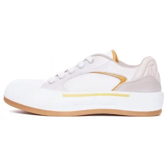 Alexander McQueen Seal-embroidered Leather Sneakers