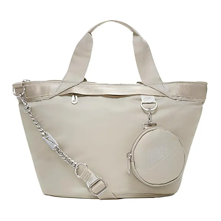 Nike Fabric 2-in-1 Combo Bag Tote Shopping Bag Chain Bag Shoulder Bag Crossbody Bag Handbag Regular Women's Light Bone