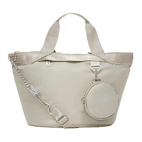 Nike Fabric 2-in-1 Combo Bag Tote Shopping Bag Chain Bag Shoulder Bag Crossbody Bag Handbag Regular Women's Light Bone