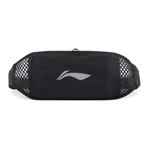 Li Ning Running Collection Polyester Fanny Pack Unisex Black