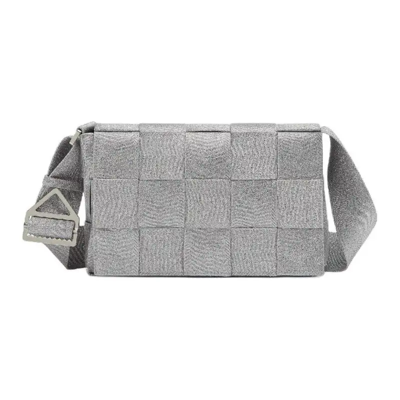 Bottega Veneta Polypropylene Handbag, Shoulder Bag, Crossbody Bag Medium Men's Silver