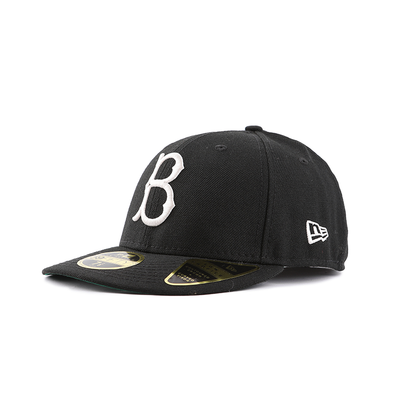 Кепка New Era MLB (черная с плоским козырьком)