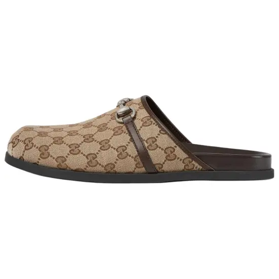 GUCCI Mule 'Horsebit   Beige Ebony'