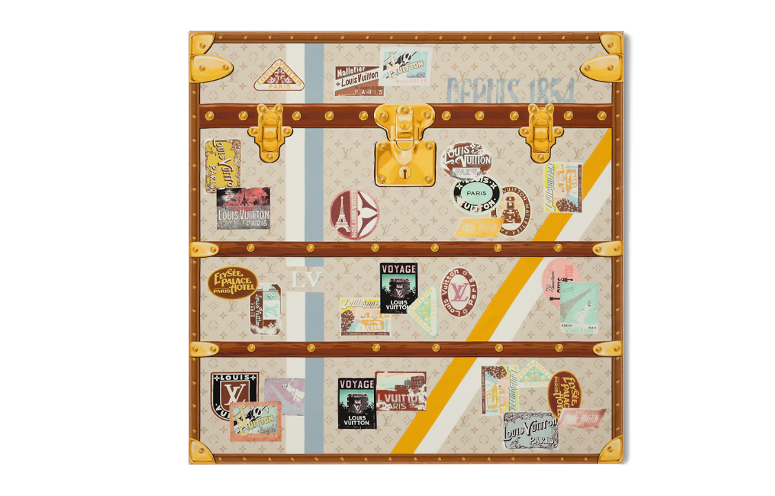 Шарф Louis Vuitton Шелковый с принтом (коричневый)