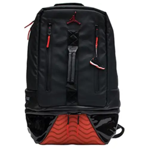 Jordan Polyester Basketball Bag Backpack Regular Unisex Black/Red