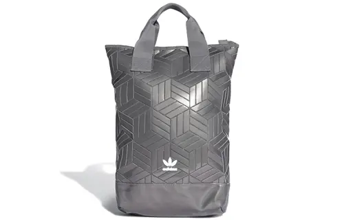 Adidas Originals Trefoil Polyurethane Handheld Backpack Regular Unisex Silver Gray