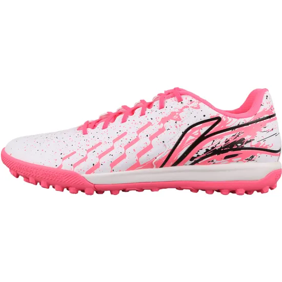 LINING Soccer Shoes Men Low-Top Lotus Pink/White