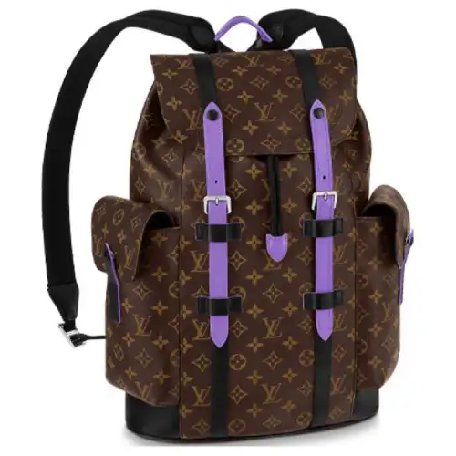 LOUIS VUITTON Christopher Mm Monogram Macassar Brown/Purple