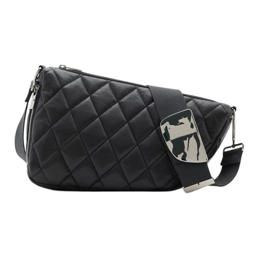 Burberry Shield Lambskin Shoulder Bag, Crossbody Bag Medium Women's Slate