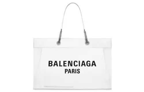 Balenciaga Lambskin Tote Bag, Shopping Bag, Handbag Large Women's White