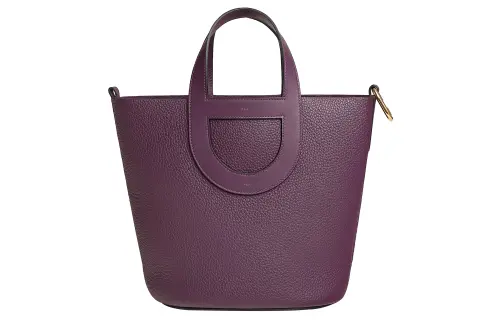 HERMES In The Loop Clemence With Swift Calfskin Pig Nose Basket Bag, Bucket Bag, Handbag Women's