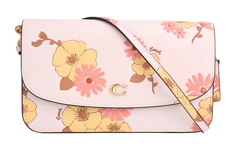 COACH Hayden Pebbled Leather Crossbody Bag, Shoulder Bag Small Women's White