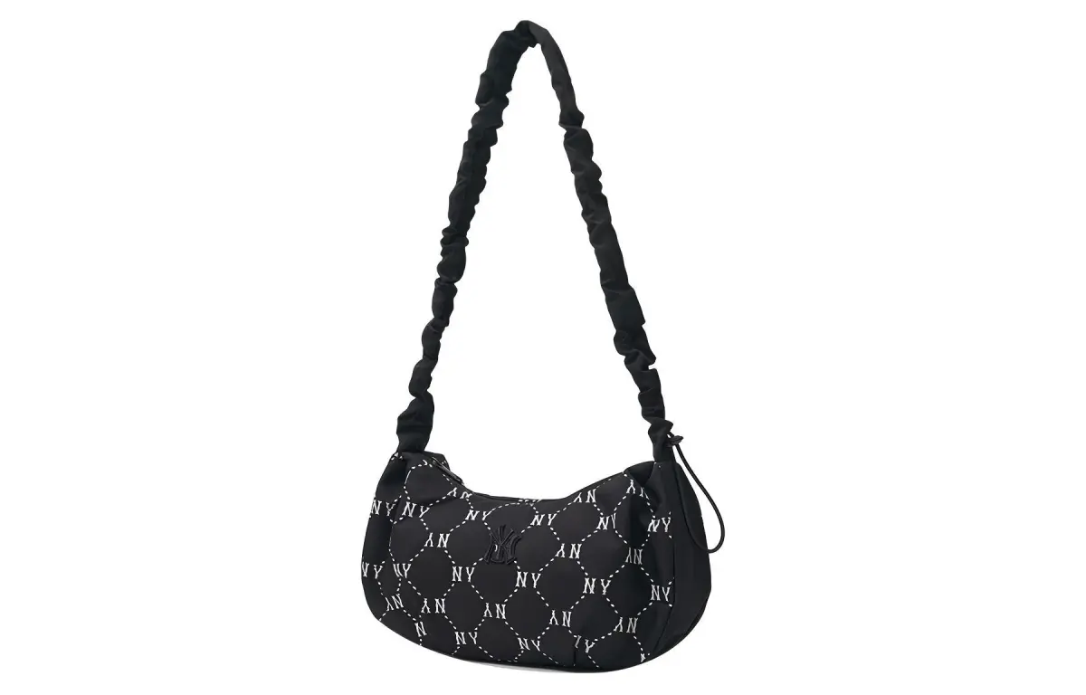 MLB New York Yankees Polyester Shoulder Bag, Handbag, Shoulder Bag, Crossbody Bag Unisex Black