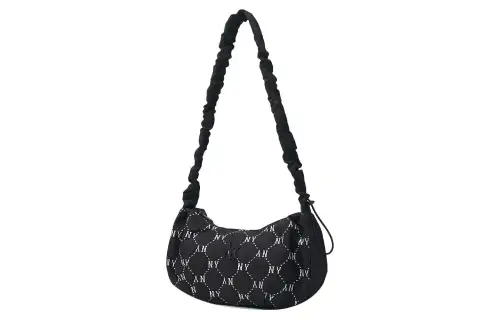 MLB New York Yankees Polyester Shoulder Bag, Handbag, Shoulder Bag, Crossbody Bag Regular Unisex Black