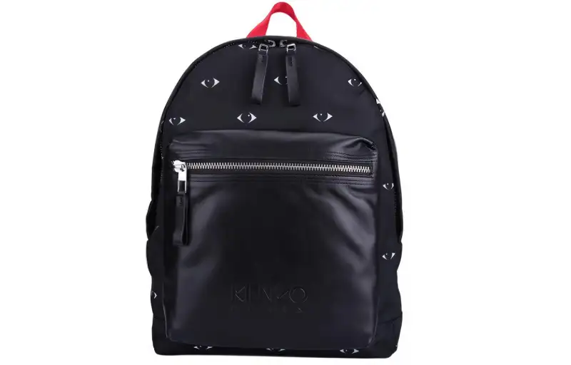KENZO Fabric With Leather Backpack Men's Black