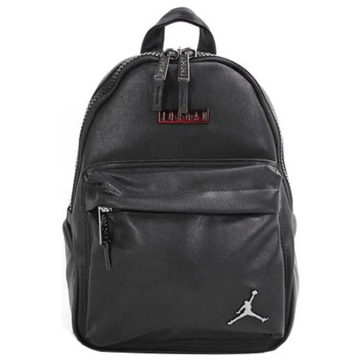 Jordan Leather Backpack Unisex Black
