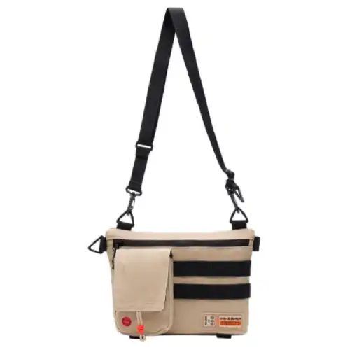 Li Ning CF Fabric Messenger Bag, Crossbody Bag Regular Unisex Khaki